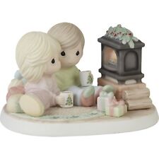 Precious Moments Couples Figurine | Your Love Makes My Heart Warm Bisque Porc... picture