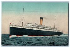 c1910 RMS Megantic Steamer Ship British Manufacture Valentines Series Postcard picture