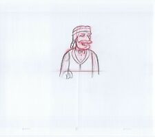 Simpsons Willie Nelson Original Art w/COA Animation Production Pencils Comp picture