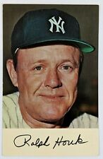 1971 New York Yankees Ralph Houk Manager Postcard Clinic Schedule Dexter Vtg picture