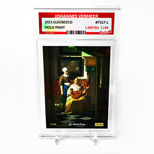 THE LOVE LETTER (Johannes Vermeer) Painting Card 2023 GleeBeeCo Holo #T517-L /49 picture
