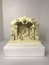 Kirklands Holiday Tabletop Lighted Nativity Scene 052219 Bisque Sculpture RARE picture
