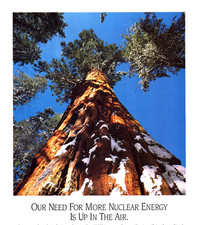 Nuclear Energy No Greenhouse Gases Saves Tall Tree Vintage Print Ad 1992 picture