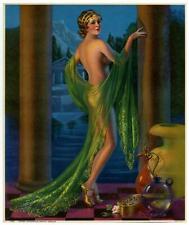 Vintage '30s Gene Pressler Erotic Grecian Fantasy Unimagined Beauty Pin-Up Print picture