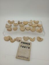 23 Vintage 50s 60s Dental Molds Castings And Famous White Pin Porcelain Teeth picture