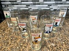 Guinness Beer Pint Glass Lovely Day My Goodness Set of 8 Lot picture