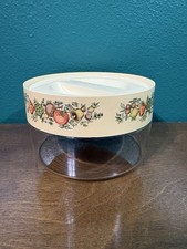 Vintage Pyrex Corning Ware SPICE OF LIFE Glass Canister STORE N’ SEE 6” Diameter picture