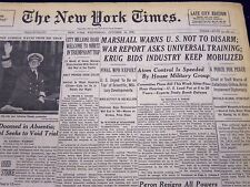 1945 OCT 10 NEW YORK TIMES - CITY MILLIONS ROAR WELCOME TO NIMITZ - NT 275 picture