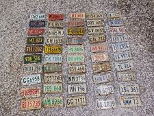 50 Illinois Roadkill License Plates Ranging from Years 1956 - UP Scratched Bent picture