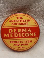 SAMPLE DERMA MEDICONE ANESTHETIC OINTMENT TIN NEW YORK PARTIAL CONTENTS  picture