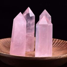 1PCS 3 ~ 4'' Pink Rose Quartz Point Obelisk Natural Crystal Tower Decoration picture