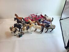 Lot of 14 Vintage Schleich Horses & Foals Figures PLUS TRUCK & MAN picture