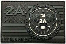 Gun Permit 2A 2nd Amendment 1791 Patch [3.0 X 2.0 inch -PVC Rubber- G2] picture