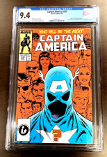 CAPTAIN AMERICA #333 CGC 9.4 1ST Appearance JOHN WALKER as the Captain 1987 picture