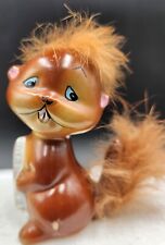 Vintage Enesco Beaver Chipmunk W/ Fur Ceramic Figurine Japan MCM Kitsch  picture