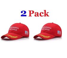 Make America Great Again Hat [2 Pack], Donald Trump USA MAGA Red Adjustable Cap picture