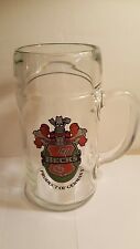 Beck's Large 1L Glass Beer Stein Collectible                                     picture