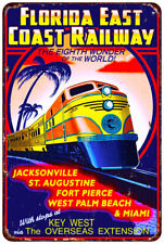 FLORIDA EAST COAST RAILWAYS Vintage Look Reproduction metal sign picture