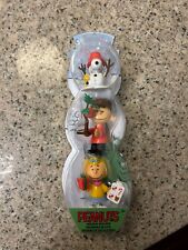 NIB Peanuts 3 Holiday Figures Snoopy Charlie Brown Sally Christmas Figurines Toy picture