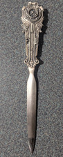 VTG Metal Fire Department Letter Opener Firefighting Memorabilia Collectible picture