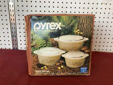 Vintage Pyrex 3-Piece Casserole Set Forest fancies mushroom 480-61 NIB picture
