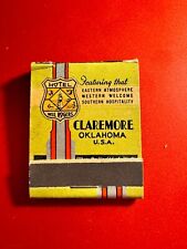 MATCHBOOK - HOTEL WILL ROGERS - CLAREMORE, OKLAHOMA - UNSTRUCK picture