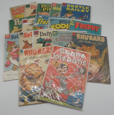 Lot of 19 Vintage DELL COMICS  Disney Iodine Fudd Spike Chipmunks #1042 Rootie picture