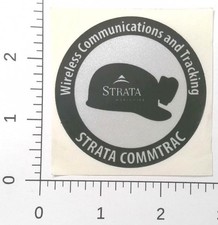 Vintage Strata Commtrac Wireless Communications Sticker Decal picture