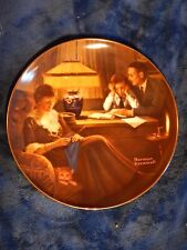 Norman Rockwell 1983 Limited Edition Plate 'Fathers Help' with COA & Paperwork picture
