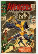 AVENGERS #34 6.5 // 1ST APPEARANCE LIVING LASER picture