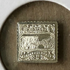 1869 United States Postage 24 Cents Proof Sterling Silver Stamp Ingot picture