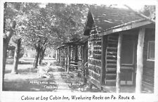 Postcard RPPC 1950s Pennsylvania Wyalusing Rocks Cabins Log Cabin Inn 23-13451 picture