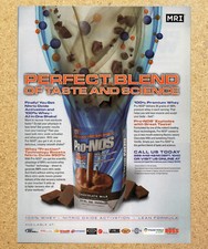 MRI Pro NOS Nitric Oxide Protein Shake - Magazine Print Ads Ephemera Art 2009 picture