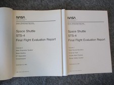 NASA MSFC SPACE SHUTTLE STS-4 FINAL FLIGHT EVALUATION REPORTS - VOL I & II -1982 picture