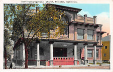 Congregational Church, Stockton, California, Early Postcard, Unused  picture