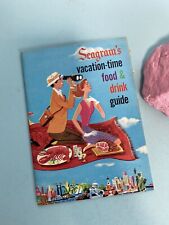 VINTAGE SEAGRAM'S VACATION TIME FOOD & DRINK GUIDE RECIPE BOOK Advertising picture