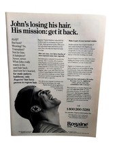 1994 Rogaine Vintage Print Ad Hair Loss Regrowth Early 90s Grooming picture