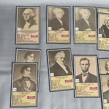 LOT Of 30+ CARDS 1992 LITTLE DEBBIE CAKES PRESIDENTS Cards Duplicates On a Few picture