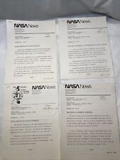 Nasa News Release Lot - 1979-80 Shuttle Columbia, Discovery, Challenger & More picture