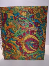 1960s Photo Album Paisley Psychadelic Spiral Scrapbook Estate Hippie Used Japan picture