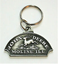 Vintage John Deere Moline Ill. Key Chain 2002 NOS 1876 Farm Logo Series picture