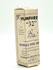 HUMPHREYS HOMEOPATHIC NO 32 "DISCOMFORTS DURING MENOPAUSE” SEALED 100 TABLETS NY picture