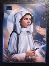 2026 Topps Chrome Star Wars Galaxy Leia Organa Rogue One Art #ARO-15 picture