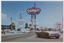 Postcard Old Las Vegas Strip Stardust Hotel Casino Classic Car Scene 1984 NEVADA picture