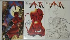 Lot of 3 SIGNED By Mario Gully Ant Arcana Cover B VARIANT  1 AND 2 RARE picture