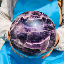 6.93LB Natural Dream Amethyst Quartz Crystal Sphere Ball Healing picture