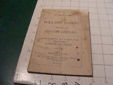 vintage 1894 Points for Poultry Raisers joseph breck & sons, 64 pages,  picture