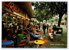 1974 Tel-Aviv Dizengoff Street Dining Area Outside Restaurant Israel Postcard picture