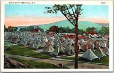 Vintage 1915s Peekskill NY New York Tents State Camp Postcard picture