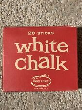 WHITE CHALK BINNY SMITH 20 STICK BOX 80% FULL VINTAGE 1950’s picture